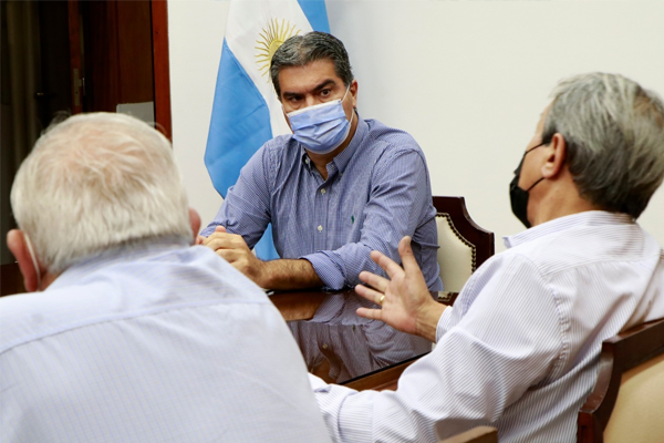 El gobernador mantuvo un encuentro con el titular de la Federación Argentina del Petróleo, Gas Privado y Biocombustibles, Pedro Milla.