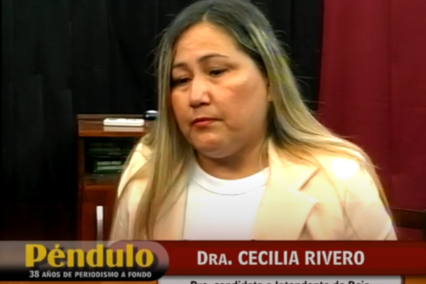 Invitados Dra. Cecilia Rivero, Candidata Intendente Partido Vecinal y Dr. Hugo Sager, Diputado Provincial FDT.