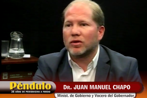 Invitado Dr. Juan Manuel Chapo, Ministro de Gobierno.