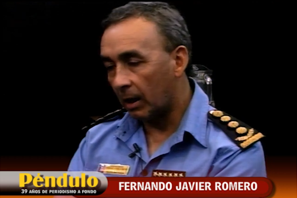 Invitado Comisario Fernando Romero, Jefe de Policía del Chaco.